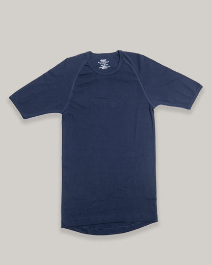 HEIMAT COTTON FINE RIB TEE - INK