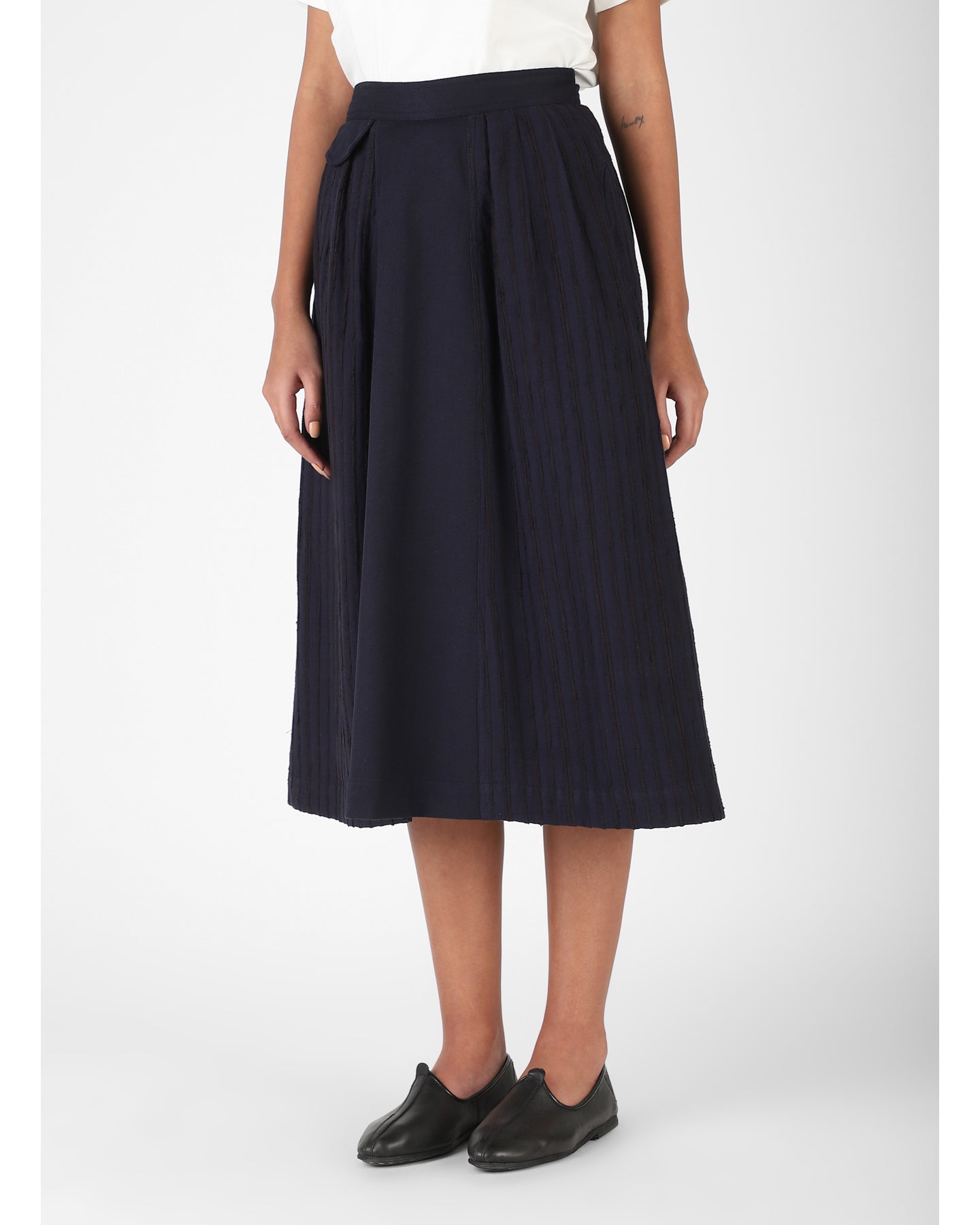 KARDO WOMEN'S COTTON LALI  SKIRT - NAVY