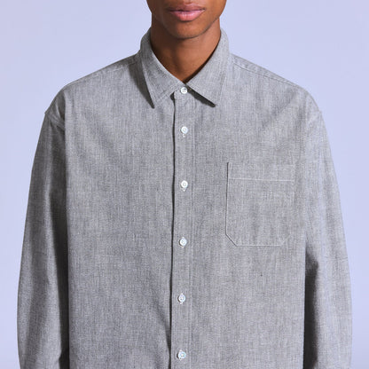 LEVI'S BLUE TAB BOXY SHIRT - JASER GREY