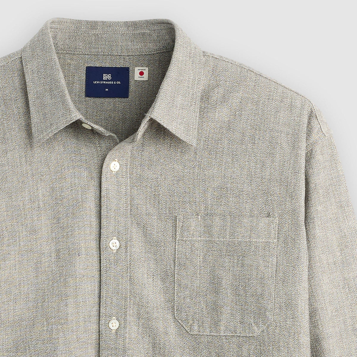 LEVI'S BLUE TAB BOXY SHIRT - JASER GREY