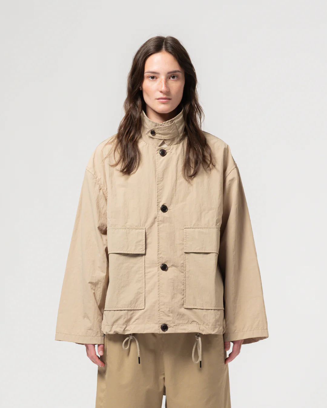GIRLS OF DUST COVE JACKET - FUJI NYLON - OYSTER