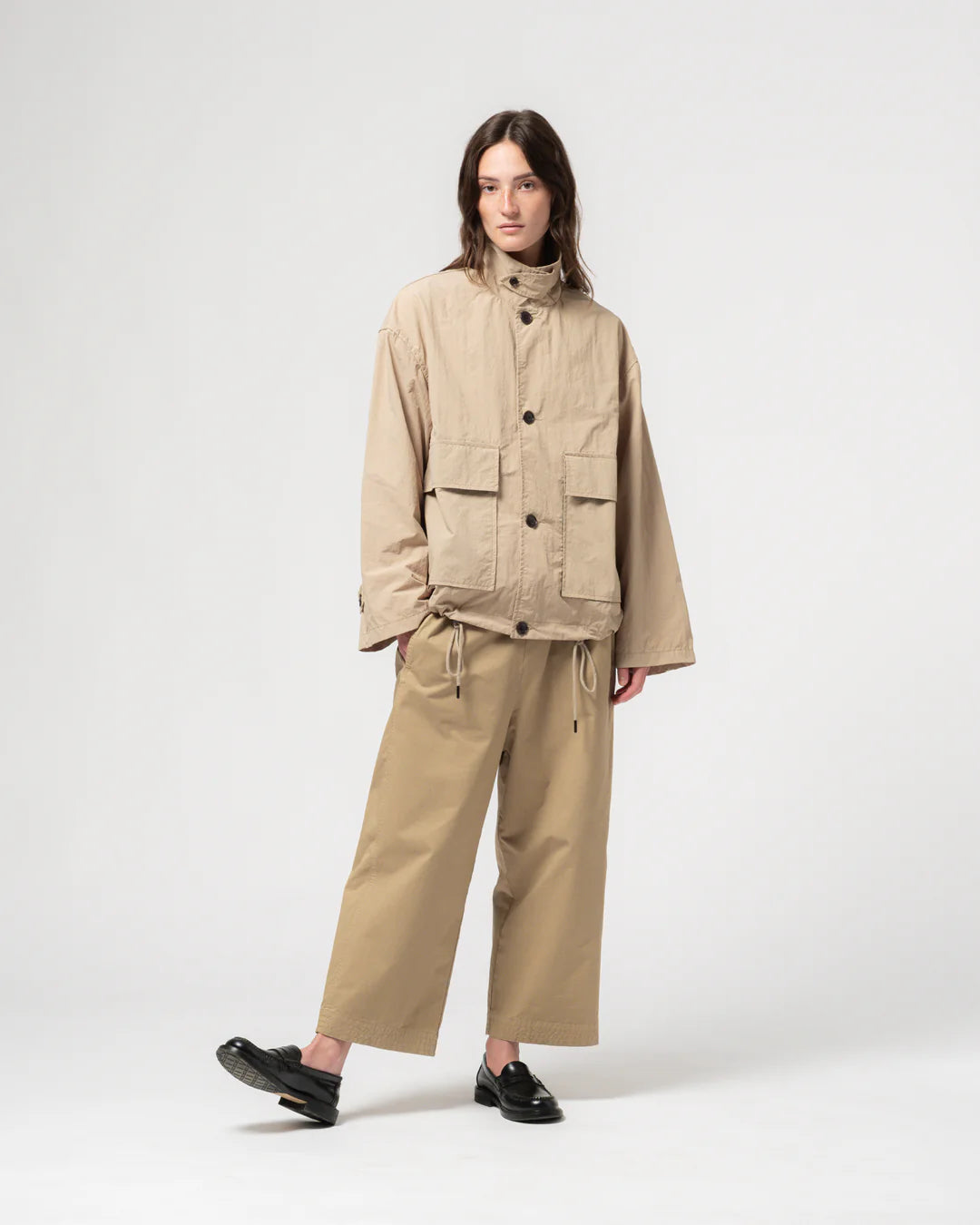 GIRLS OF DUST COVE JACKET - FUJI NYLON - OYSTER