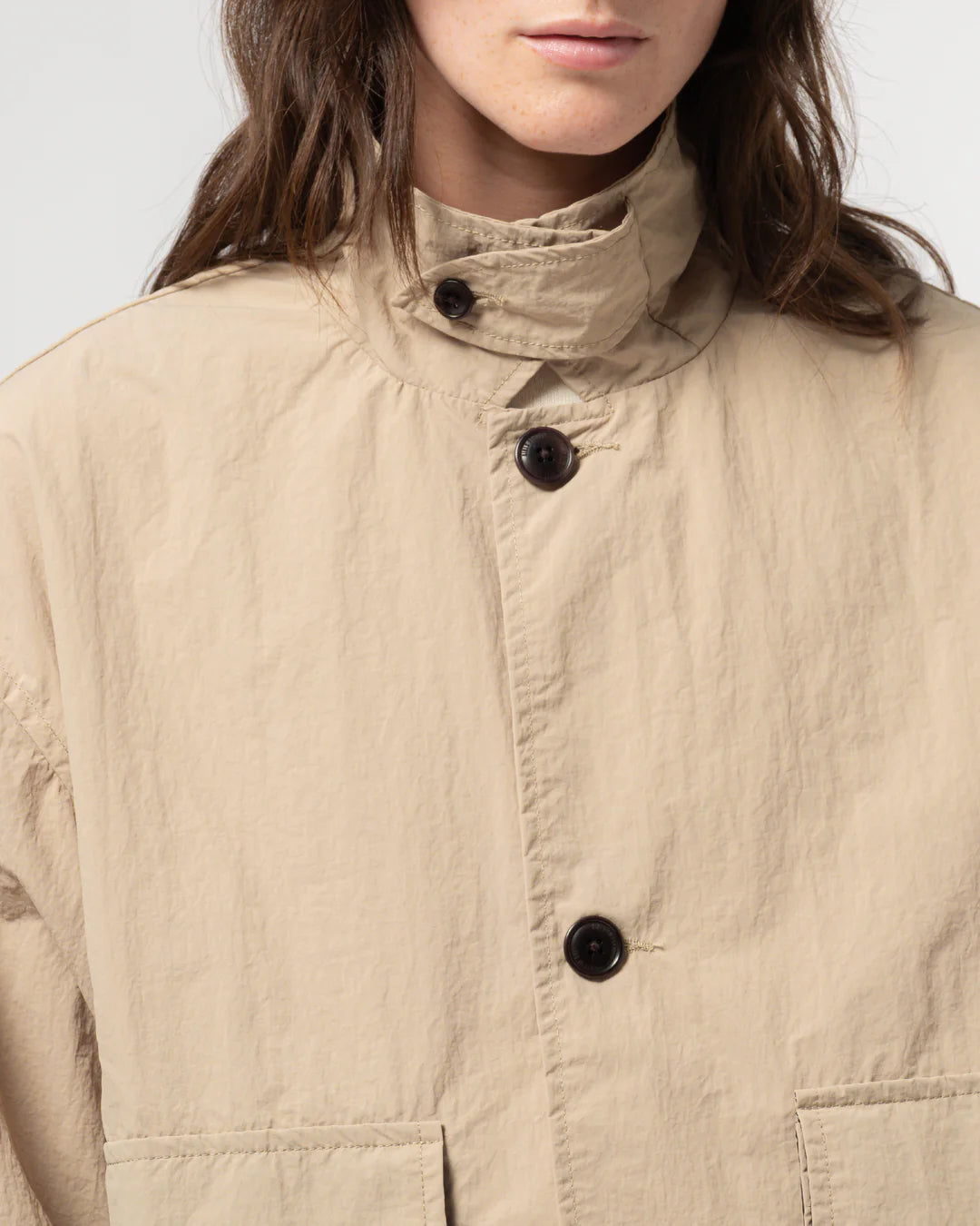 GIRLS OF DUST COVE JACKET - FUJI NYLON - OYSTER