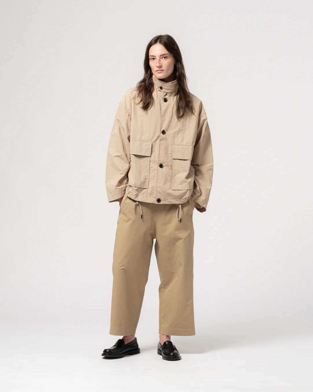GIRLS OF DUST COVE JACKET - FUJI NYLON - OYSTER