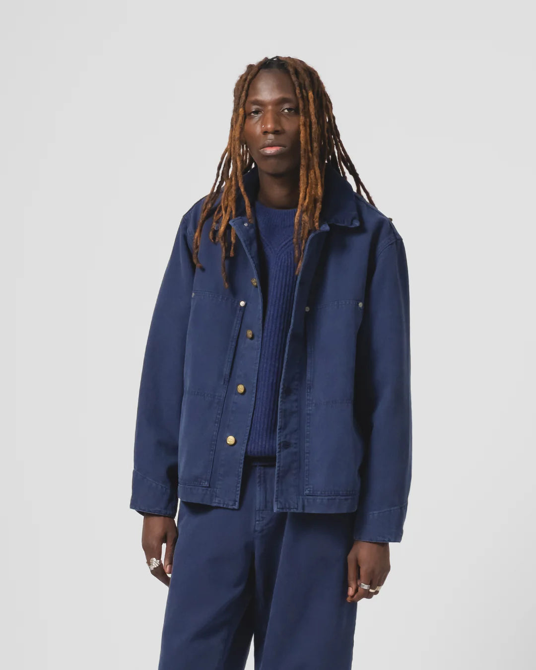 EAT DUST ARIZONA JACKET - INDIGO BLUE CANVAS