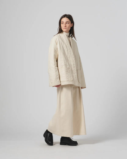 EAT DUST EDO JACKET - COTTON QUILT - ECRU