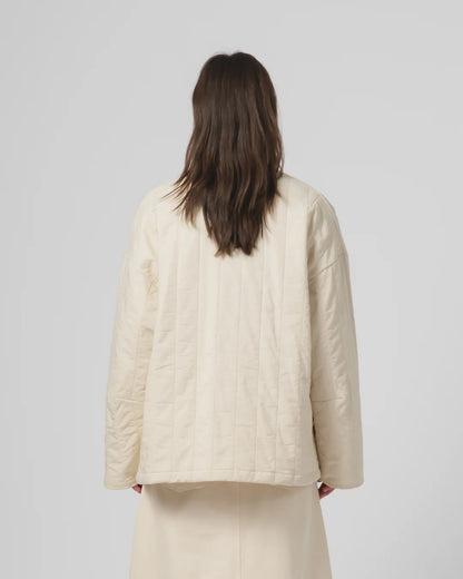 EAT DUST EDO JACKET - COTTON QUILT - ECRU