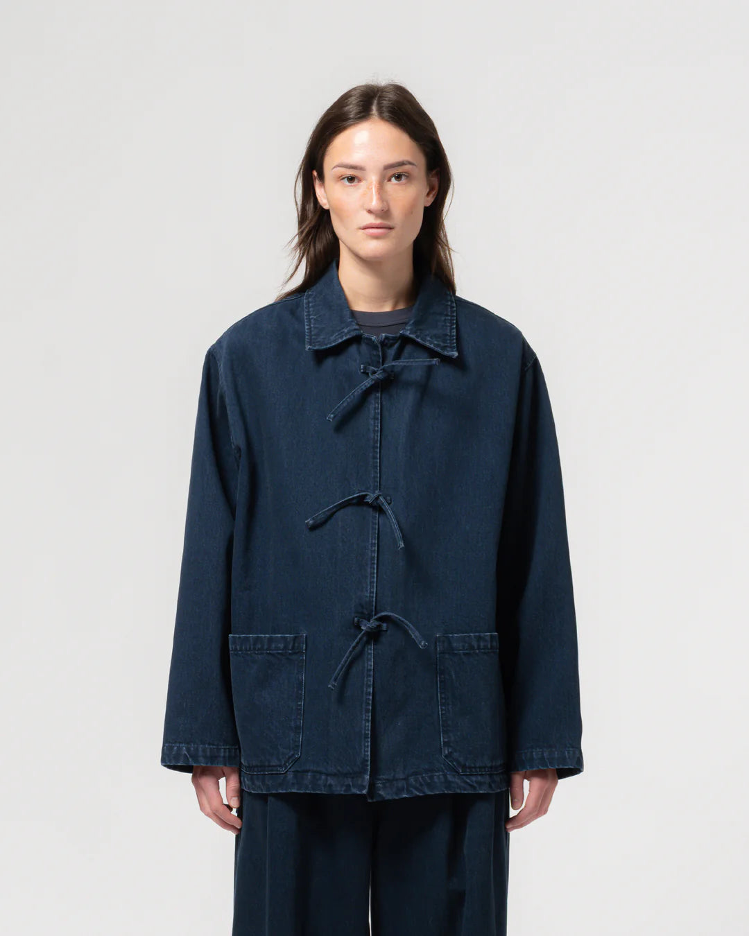 EAT DUST TEMPLE JACKET - BLUE ENIGMA DENIM