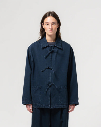 EAT DUST TEMPLE JACKET - BLUE ENIGMA DENIM