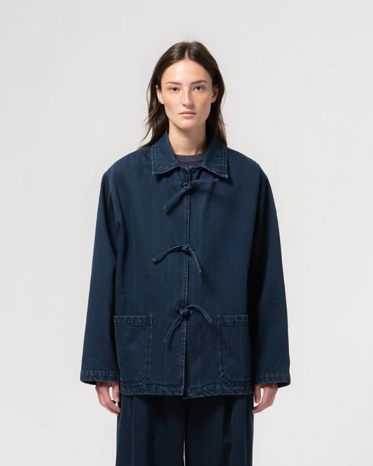 EAT DUST TEMPLE JACKET - BLUE ENIGMA DENIM