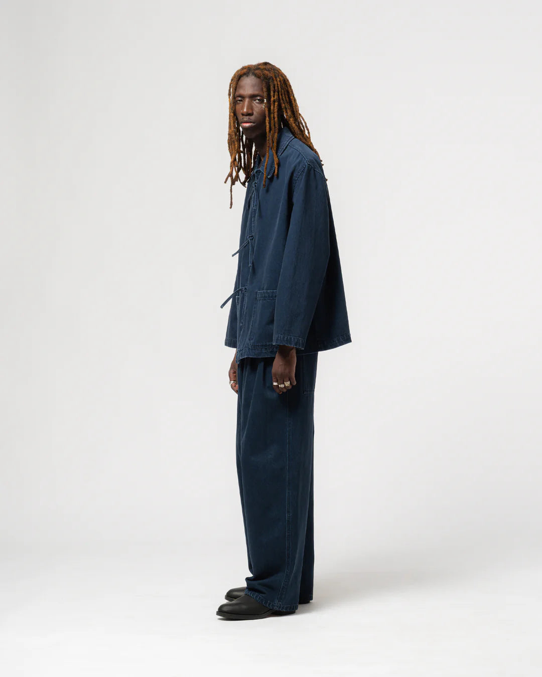 EAT DUST TEMPLE JACKET - BLUE ENIGMA DENIM