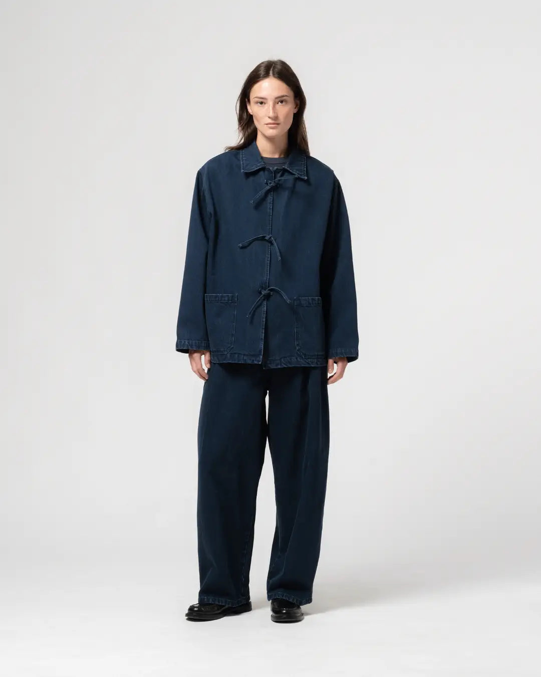 EAT DUST TEMPLE JACKET - BLUE ENIGMA DENIM