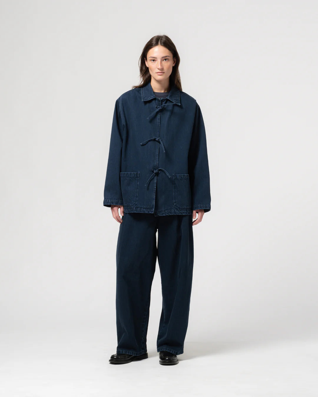 EAT DUST TEMPLE JACKET - BLUE ENIGMA DENIM