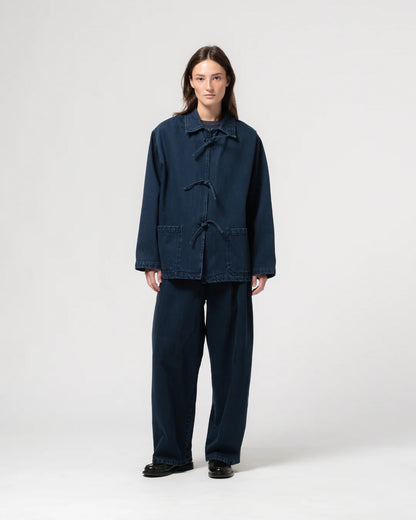 EAT DUST TEMPLE JACKET - BLUE ENIGMA DENIM