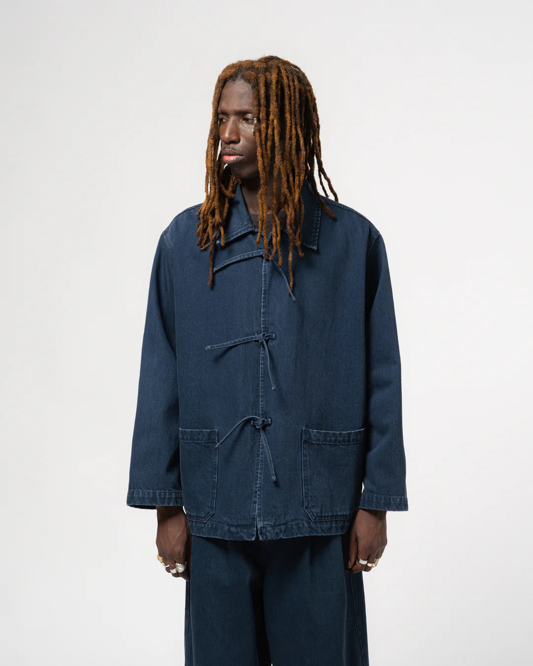 EAT DUST TEMPLE JACKET - BLUE ENIGMA DENIM