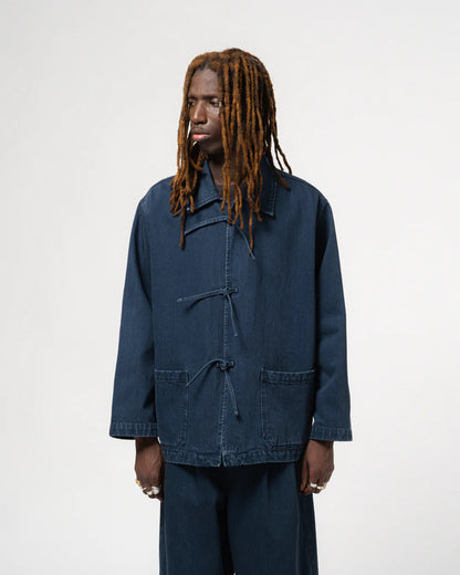 EAT DUST TEMPLE JACKET - BLUE ENIGMA DENIM