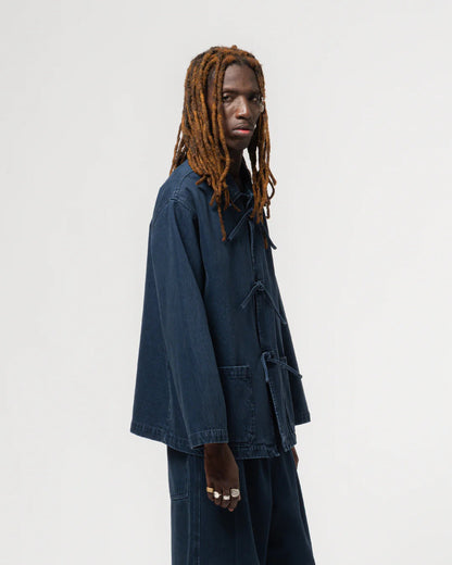 EAT DUST TEMPLE JACKET - BLUE ENIGMA DENIM