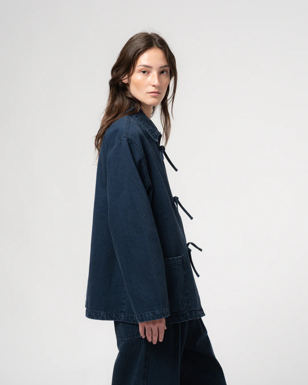 EAT DUST TEMPLE JACKET - BLUE ENIGMA DENIM