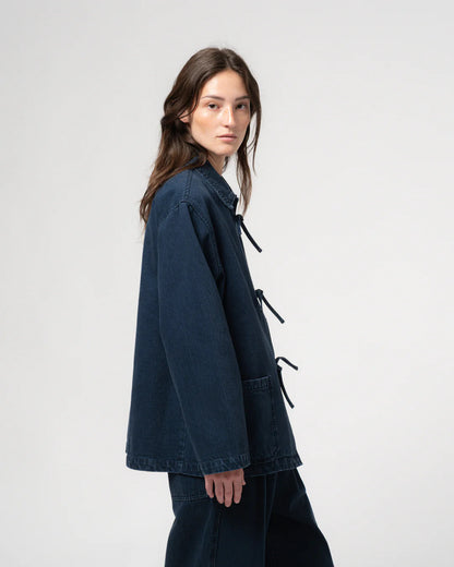 EAT DUST TEMPLE JACKET - BLUE ENIGMA DENIM