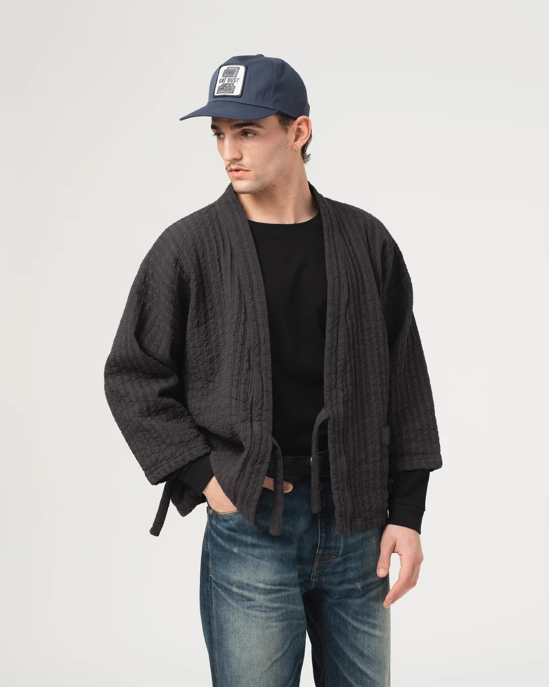 EAT DUST SHOGUN KIMONO - DUTTON JACQUARD - ASPHALT