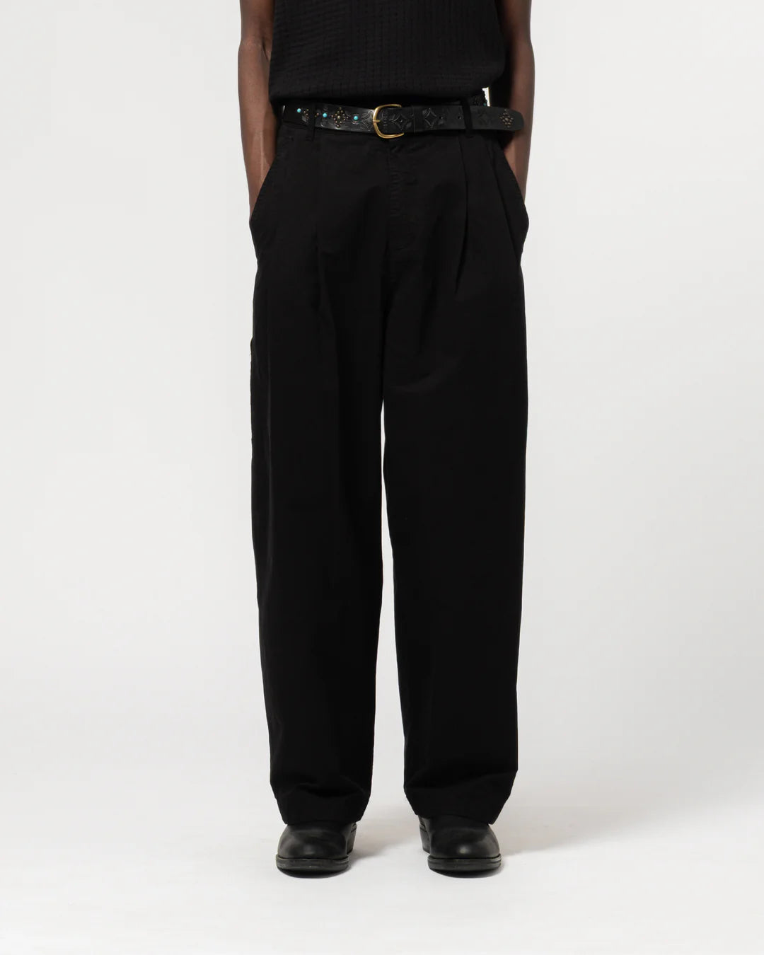 EAT DUST AMBASSADOR PANTS - CRISPY COTTON - BLACK