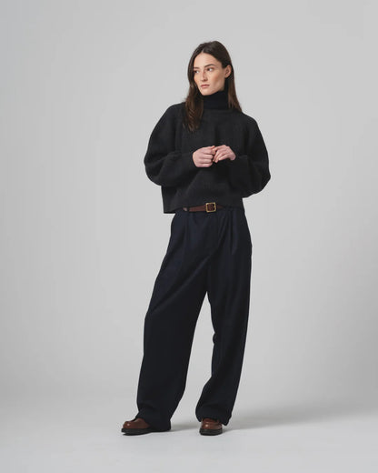 GIRLS OF DUST AMBASSADOR PANTS CASHART WOOL - INKT