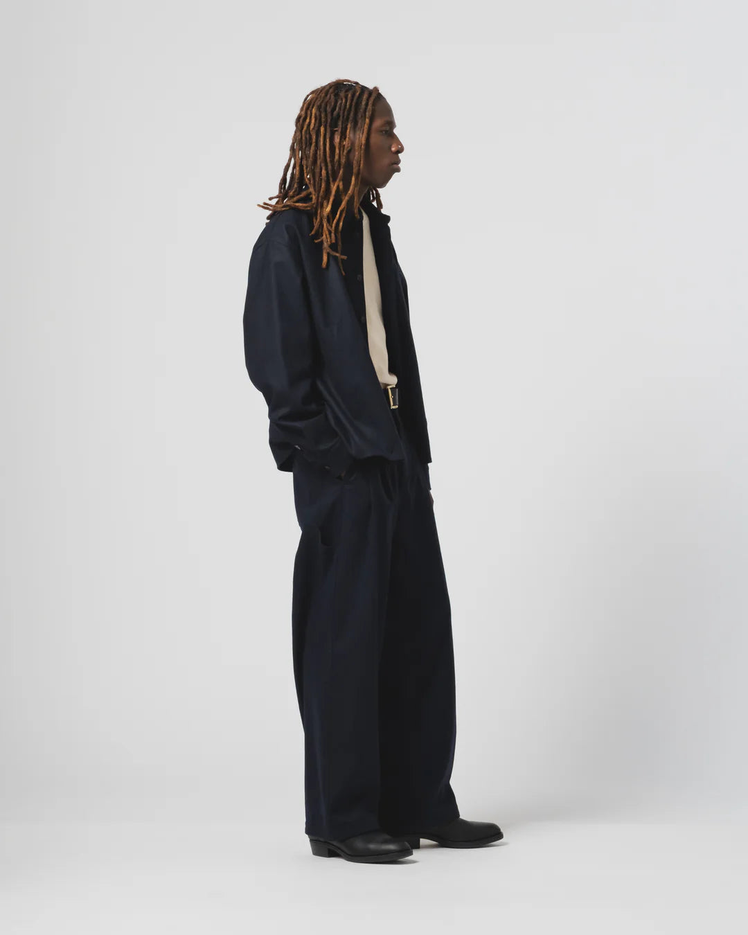 GIRLS OF DUST AMBASSADOR PANTS CASHART WOOL - INKT