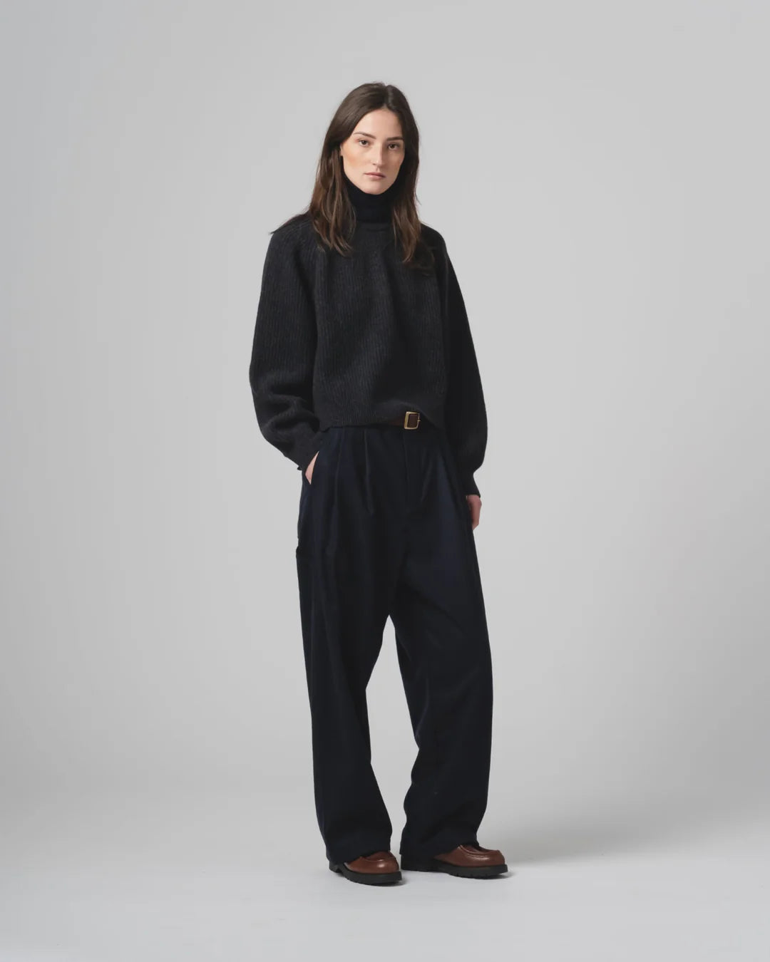 GIRLS OF DUST AMBASSADOR PANTS CASHART WOOL - INKT