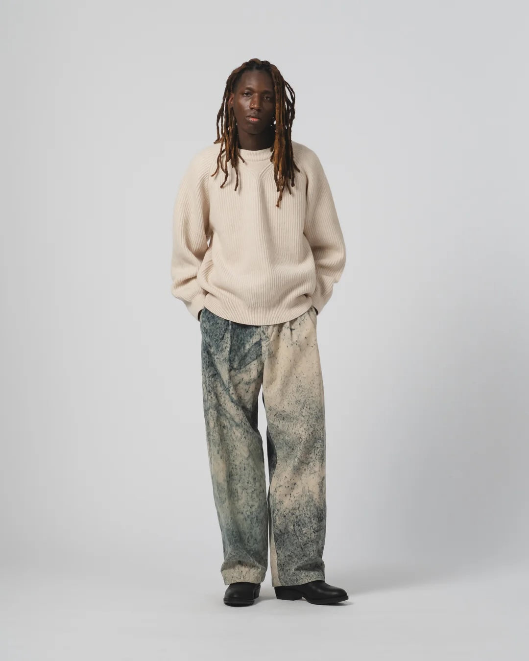 GIRLS OF DUST AMBASSADOR PANTS  - FELINO CORD - BEIGE/ INK