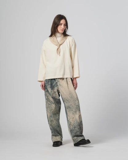 GIRLS OF DUST AMBASSADOR PANTS  - FELINO CORD - BEIGE/ INK