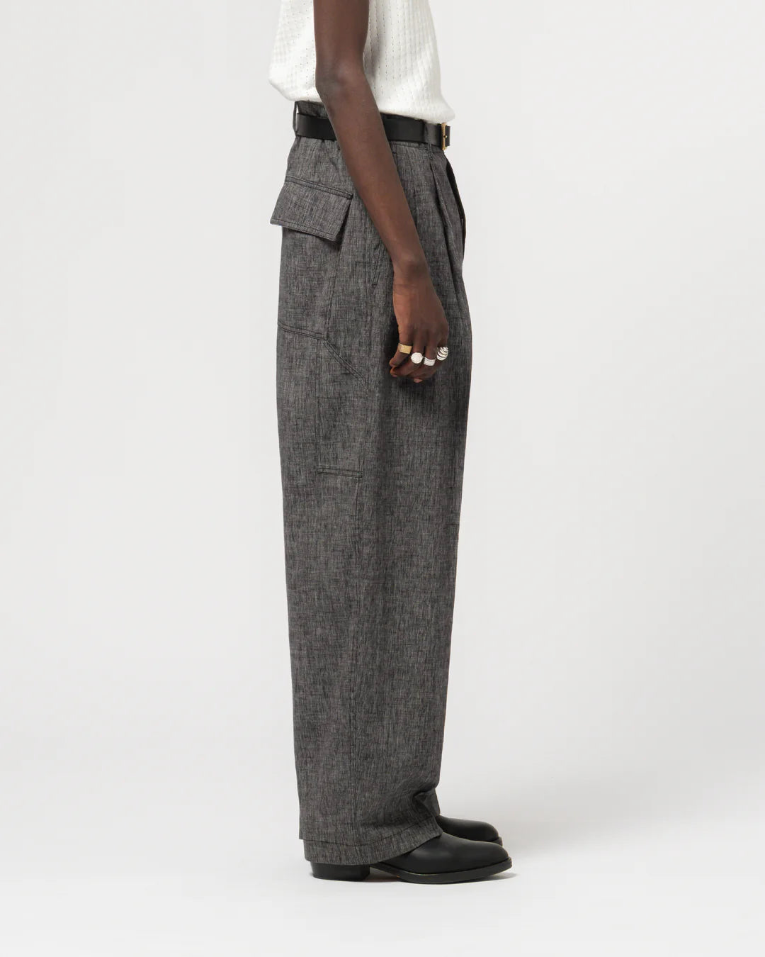 EAT DUST AMBASSADOR PANTS - GIORGIO COTTON - ASPHALT