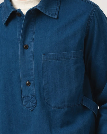 EAT DUST FISHERMAN SHIRT - H.B.T DENIM - BLUE