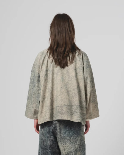 EAT DUST KIMONO - FELINO CORD - BEIGE/ INK