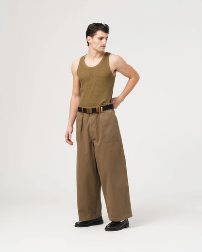 EAT DUST TANK TOP - MILITARY RIB - OLIVE
