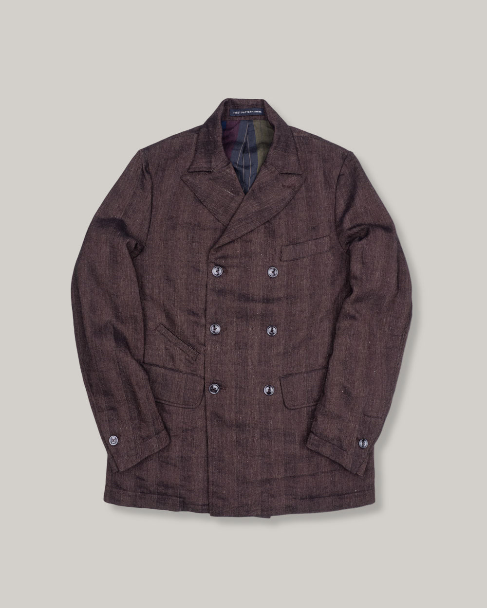 1ST PAT-RN MANUFACT DB JACKET - BURNT HERRINGBONE