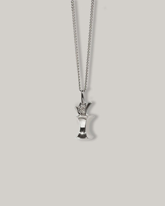 MEADOWLARK APPLE CORE CHARM NECKLACE - STERLING SILVER