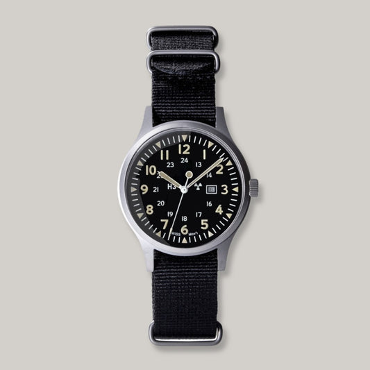 Naval Watch Co. Mil.-01B US Forces Type - Black Strap