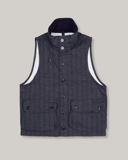 1ST PAT-RN OUTLANDER VEST - BLUE MODERN HICKORY