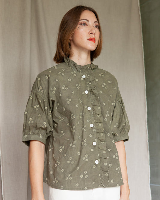 KARDO x W'MENSWEAR PLAY SHIRT - BANDHANI OLIVE