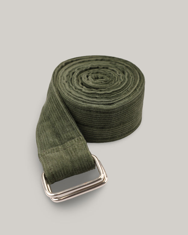 KARDO COTTON CORDUROY BELT - OAKMOSS