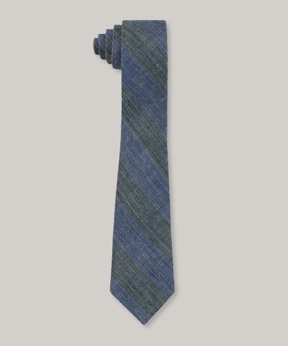 KARDO TIE - BLUE/ GREEN STRIPE