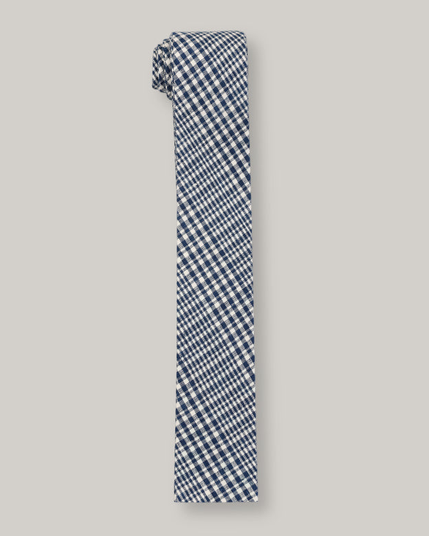 KARDO SQUARE TIE - BLUE CHECK