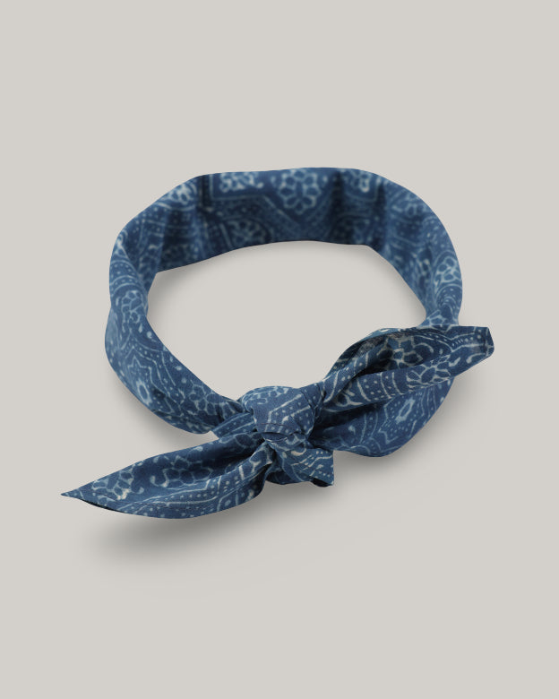 KARDO BLOCKPRINT BANDANA - AJK28 INDIGO
