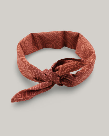 KARDO BLOCKPRINT BANDANA - AJK28 BRICK