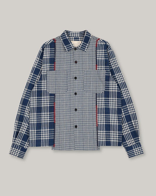 KARDO DAMIEN 2.0 SHIRT - KCC01 - BLUE/WHITE