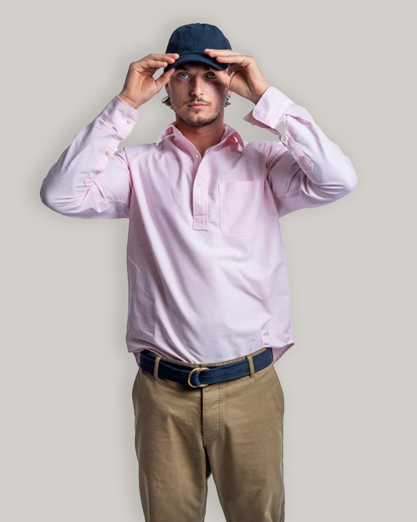HEIMAT ARTIST POPOVER - PINK OXFORD