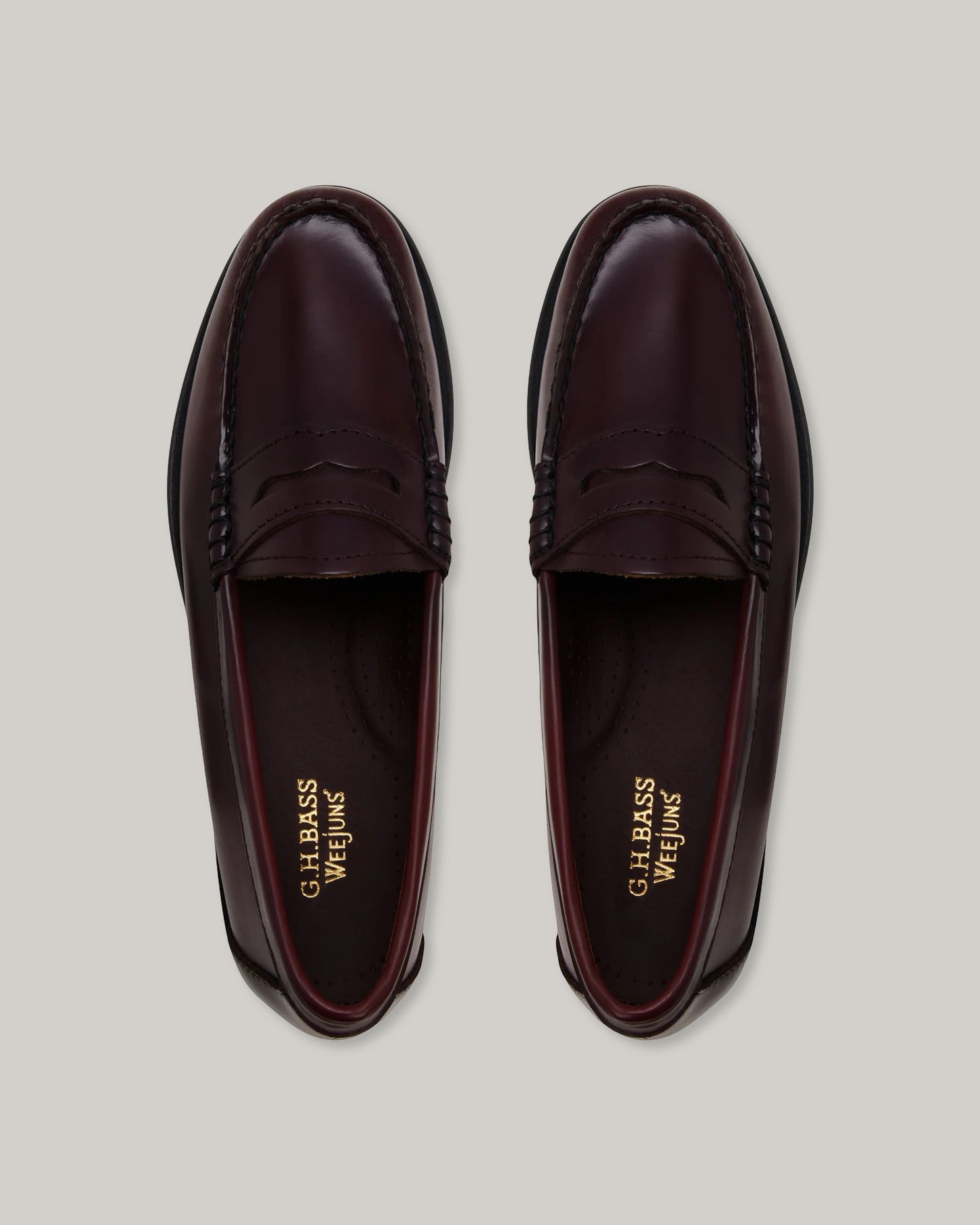 G. H. BASS -  WEEJUN WOMEN'S PENNY - WINE LEATHER