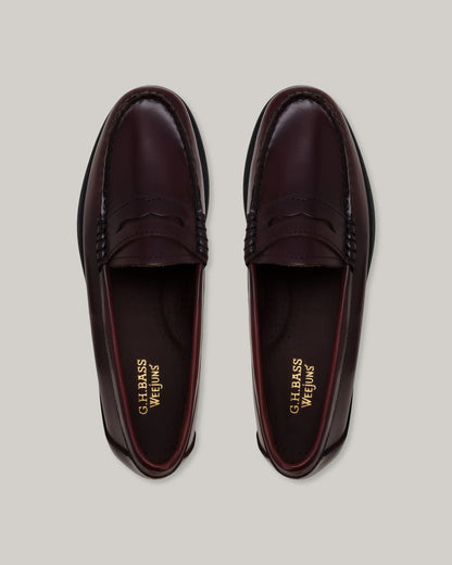 G. H. BASS -  WEEJUN WOMEN'S PENNY - WINE LEATHER