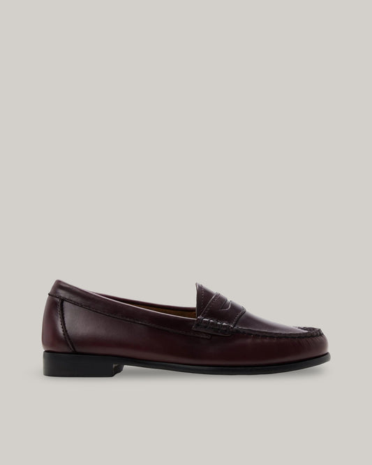 G. H. BASS -  WEEJUN WOMEN'S PENNY - WINE LEATHER