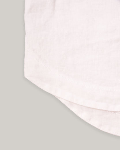 ARMOR LUX LADIES BOXY FIT LINEN SHIRT - WHITE
